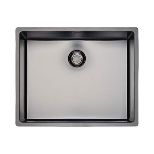 Reginox New York 50x40 Single Bowl Sink in Gunmetal