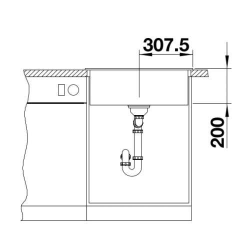 Blanco NAYA 6 SILGRANIT Single Bowl Granite Kitchen Sink