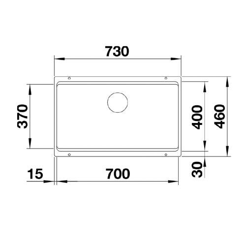 Blanco Etagon 700-U Silgranit Undermount Kitchen Sink