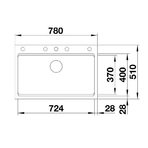 Blanco Etagon 800-U Silgranit Inset Kitchen Sink