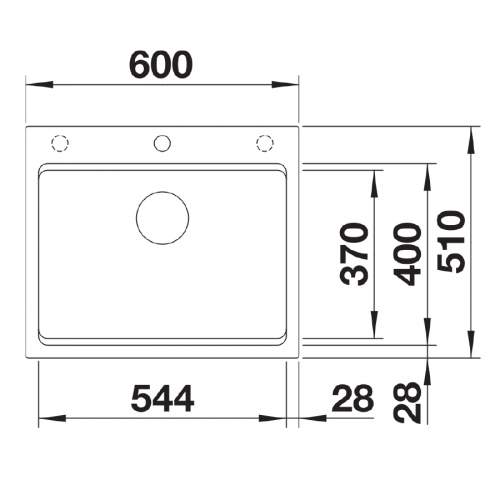 Blanco ETAGON 6 Silgranit Inset Kitchen Sink