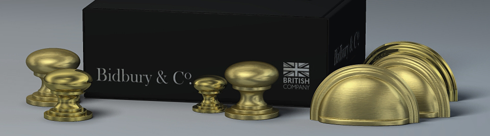 Bidbury & Co brass furniture handles