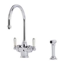 Perrin & Rowe 1537 PARTHIAN Twin Lever Filtration Mixer Kitchen Tap and Rinse