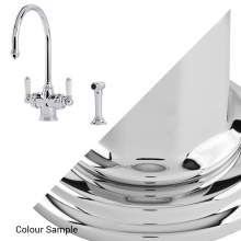 Perrin & Rowe 1537 PARTHIAN Twin Lever Filtration Mixer Kitchen Tap and Rinse