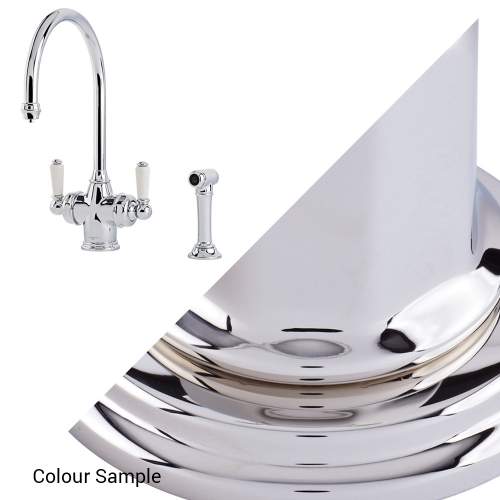 Perrin & Rowe 1537 PARTHIAN Twin Lever Filtration Mixer Kitchen Tap and Rinse