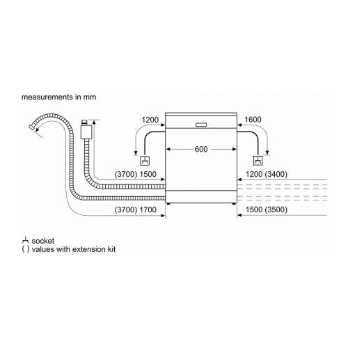 Bosch Serie 6 SMD6ZCX60G Fully Integrated 13 Place Dishwasher