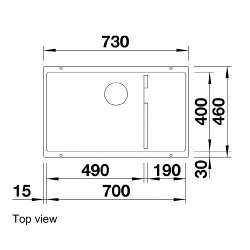 Blanco SUBLINE 700-U Level Silgranit Large Bowl Undermount Kitchen Sink