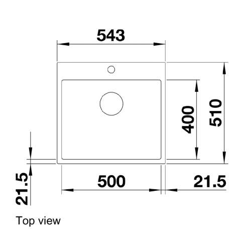 Blanco SUBLINE 500-IF-A STEEL FRAME Silgranit Inset Granite Kitchen Sink