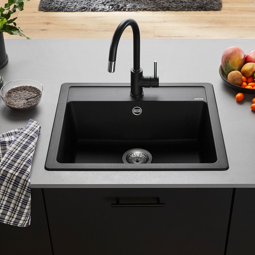 Blanco LEGRA 6 Silgranit Inset Granite Kitchen Sink with Tap Ledge ...