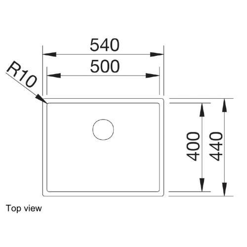 Blanco CLARON 500-IF Flushmount Undermount 1.5 Bowl Kitchen Sink