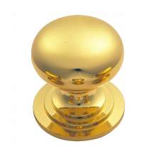 Bidbury and Co Ebworth 42mm Polished Brass Cupboard Knob