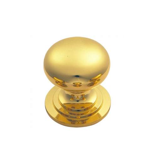 Bidbury and Co Ebworth 25mm Polished Brass Cupboard Knob