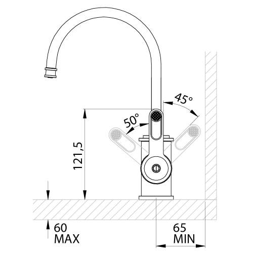 Perrin & Rowe Armstrong 1833HT Mini Instant Hot Water Tap