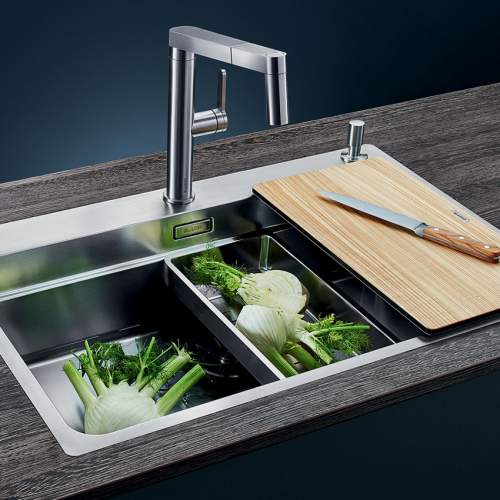 Blanco ETAGON 700-IF/A Inset 1.0 Bowl Sink with Tapledge