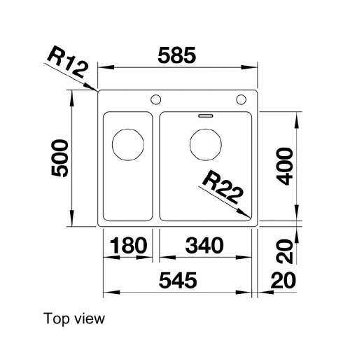 Blanco ANDANO 340/180-IF/A Inset Kitchen Sink