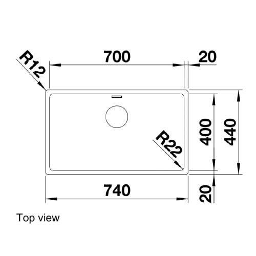 Blanco ANDANO 700-IF Inset Kitchen Sink