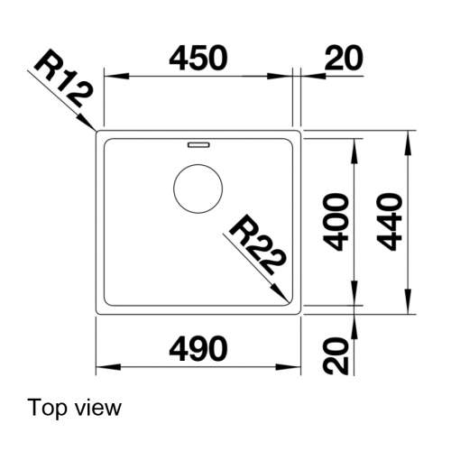 Blanco ANDANO 450-IF Inset Kitchen Sink