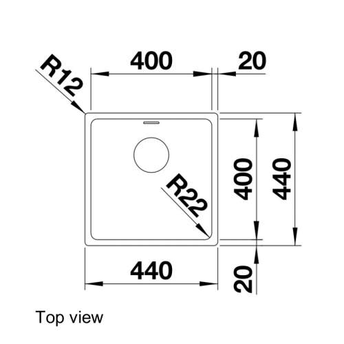 Blanco ANDANO 400-IF Single Bowl Sink