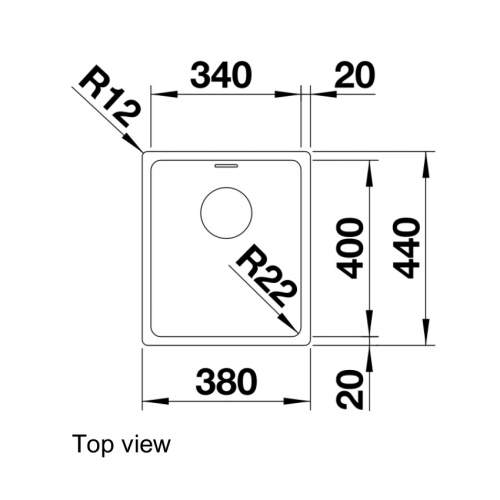 Blanco ANDANO 340-IF Single Bowl Sink