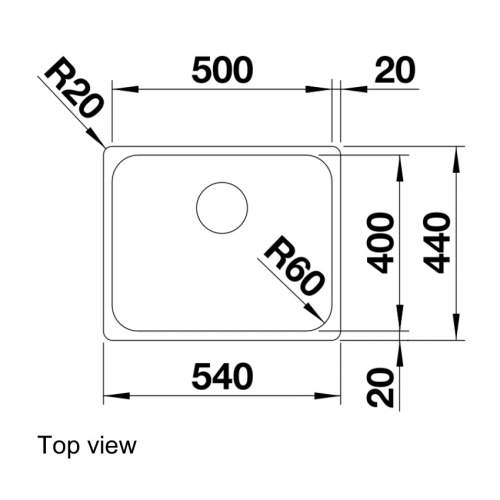 Blanco SUPRA 500-IF Inset Kitchen Sink