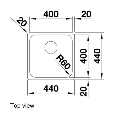 Blanco SUPRA 400-IF Inset Kitchen Sink