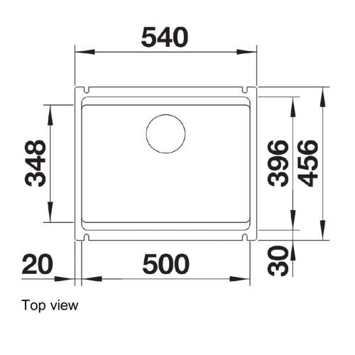 Blanco ETAGON 500-U Ceramic Undermount Kitchen Sink