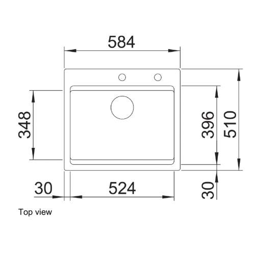 Blanco ETAGON 6 Ceramic Inset Kitchen Sink with Tap Ledge