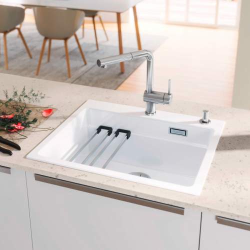 Blanco ETAGON 6 Ceramic Inset Kitchen Sink with Tap Ledge