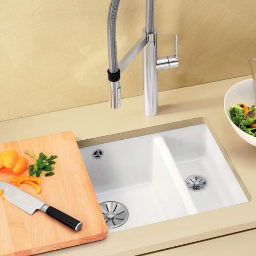 Blanco SUBLINE 350/150-U Ceramic 1.5 Bowl Undermount Kitchen Sink