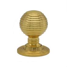 Bidbury and Co Tetbury 35mm Polished Brass Reeded Cupboard Knob