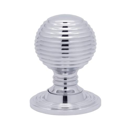 Bidbury and Co Tadwick 35mm Chrome Reeded Cupboard Knob