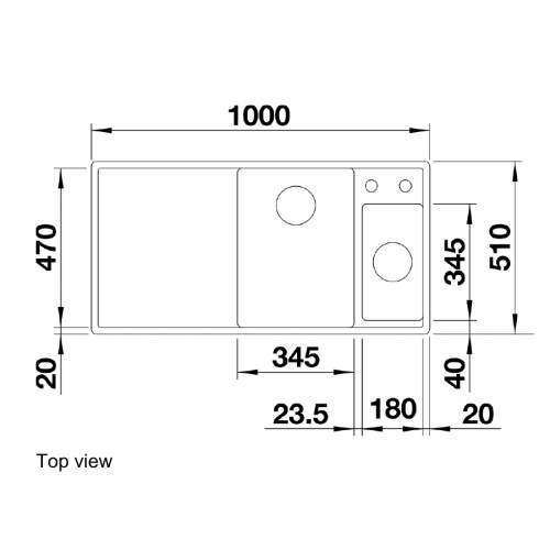 Blanco AXIA III 6 S 1.5 Bowl Granite Kitchen Sink