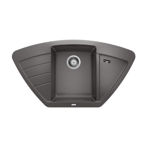 Blanco ZIA 9 E Silgranit 1.5 Bowl Inset Corner Kitchen Sink