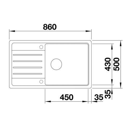 Blanco LEGRA XL 6 S SILGRANIT 1.0 Bowl Kitchen Sink