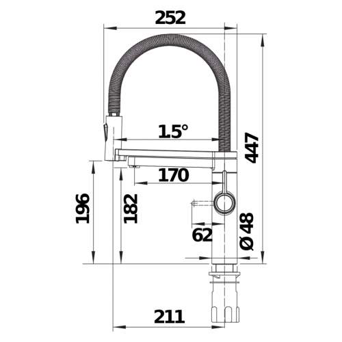 Blanco drink.hot EVOL-S Pro 4in1 Semi Professional Kitchen Tap