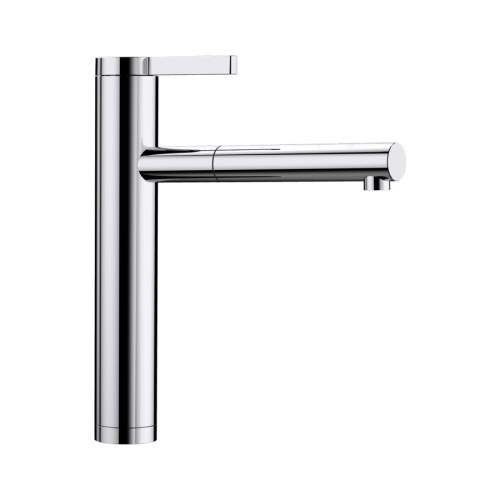 Blanco LINEE-S Dual Finish Kitchen Tap with Pull Out Spray