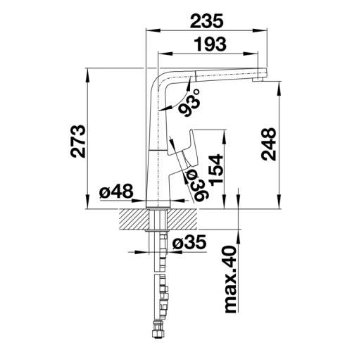 Blanco AVONA-S Pull Out Kitchen Tap