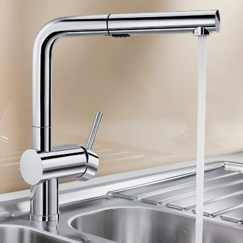 Blanco LINUS-S Vario Single Lever Pull Out Hose Kitchen Tap