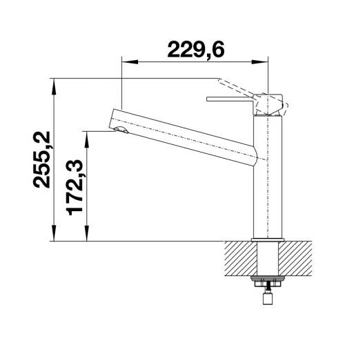 Blanco AMBIS Single Top Lever Kitchen Tap