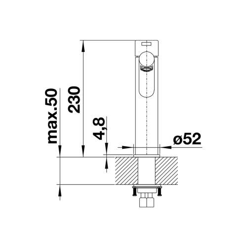 Blanco AMBIS Single Top Lever Kitchen Tap