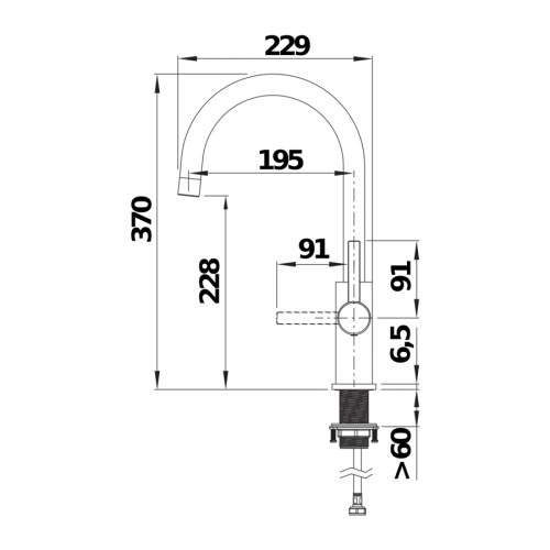 Blanco CANDOR Twin Lever Stainless Steel Kitchen Tap
