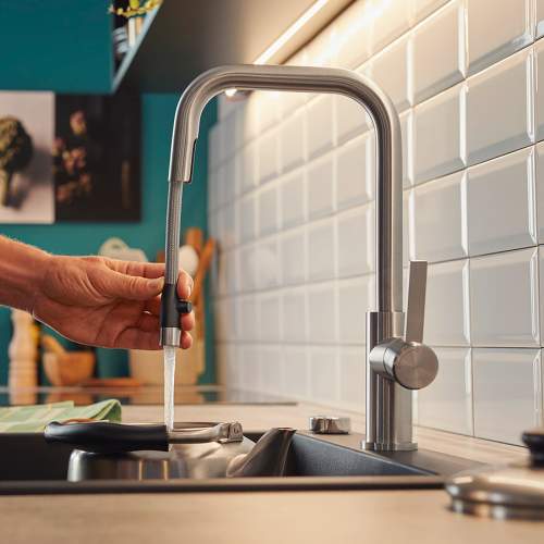 Blanco JANDORA-S Single Lever Pull Out Kitchen Tap