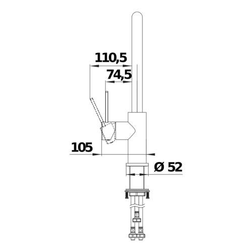 Blanco JANDORA-S Single Lever Pull Out Kitchen Tap