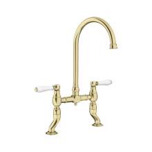 Blanco VICUS Twin Lever Bridge Kitchen Tap