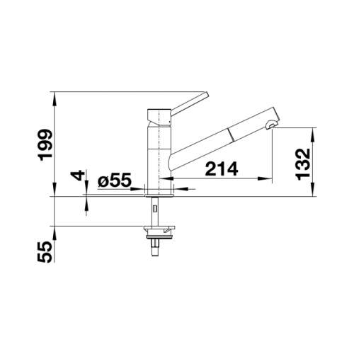 Blanco KANO-S Pull Out Spray Kitchen Tap