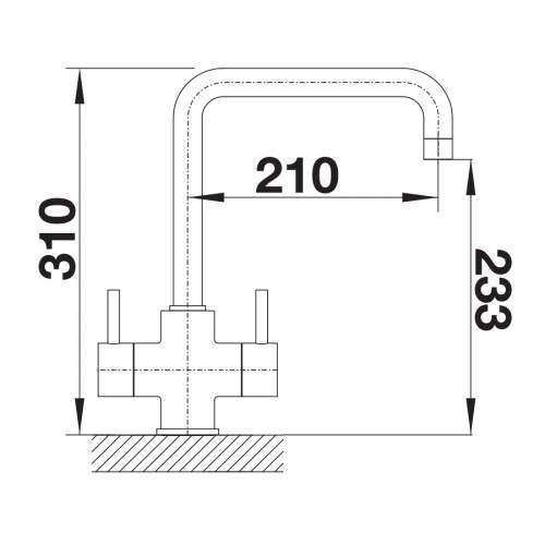 Blanco Jamia Twin Lever Kitchen Tap