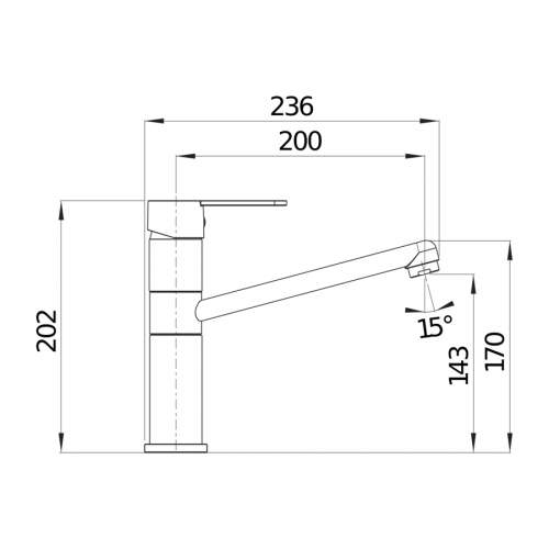 Blanco FLEET Single Lever Tap in Chrome