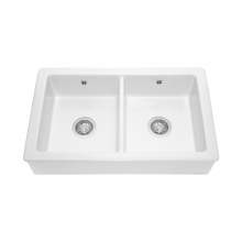 Caple CINB800 Inset Ceramic Double Bowl Butler Sink