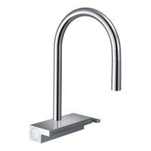 Hansgrohe Aquno Select M81 Single lever kitchen mixer 170 with pull-out spray and sBox with 3 spray modes