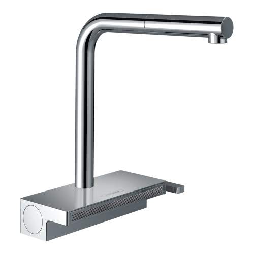 Hansgrohe Aquno Select M81 Single lever kitchen mixer 250 with pull out spout and sBox with 2 spray modes